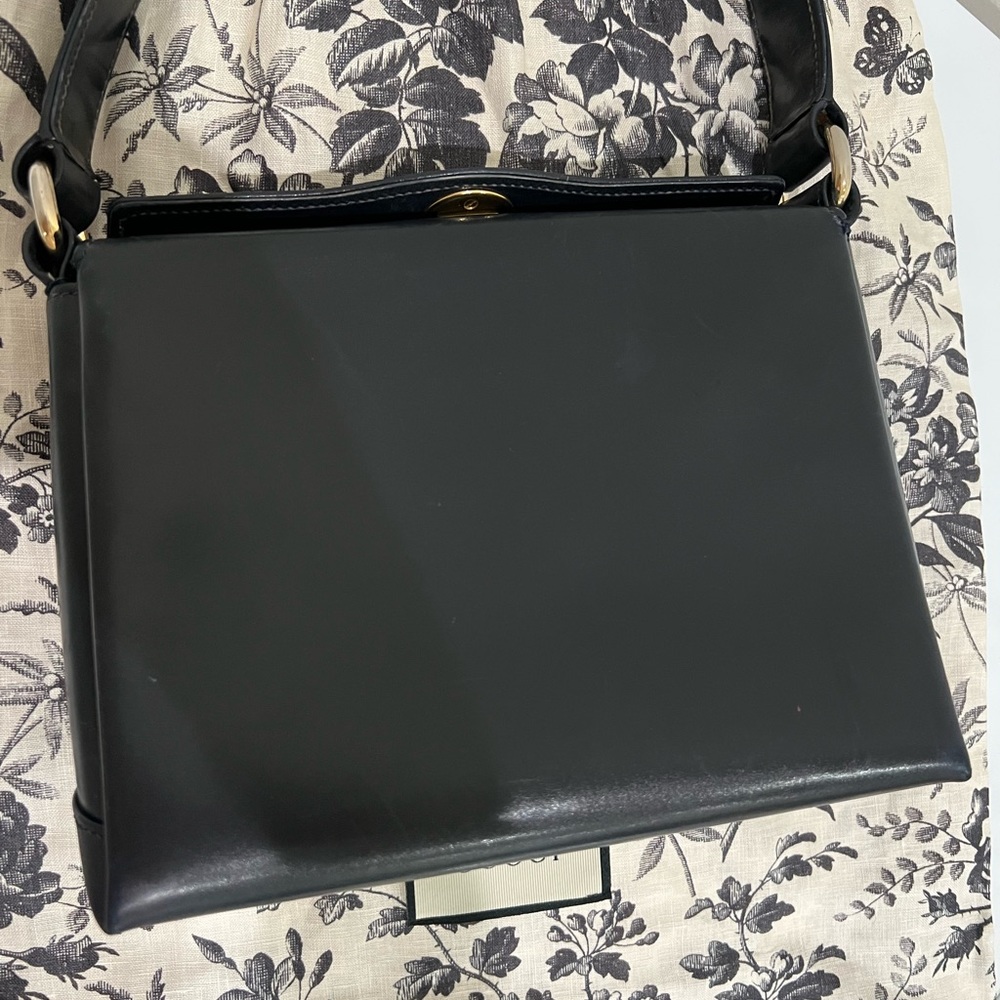 Clearance! Vintage Gucci bag - Gucci Kelly handbag dark blue - Picture 8 of 17